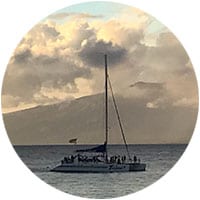 catamaran sailing in maui