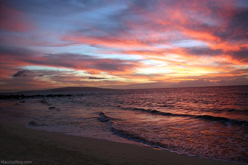 Maui In Winter Sunset